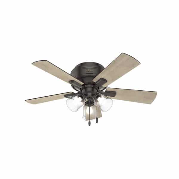 Affordable farmhouse ceiling fan 42" crestfield noble bronze LED light