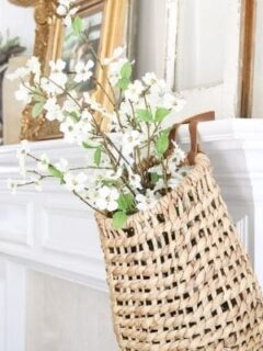 how to decorate with wicker baskets