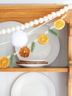 How to dry orange slices to make decorations