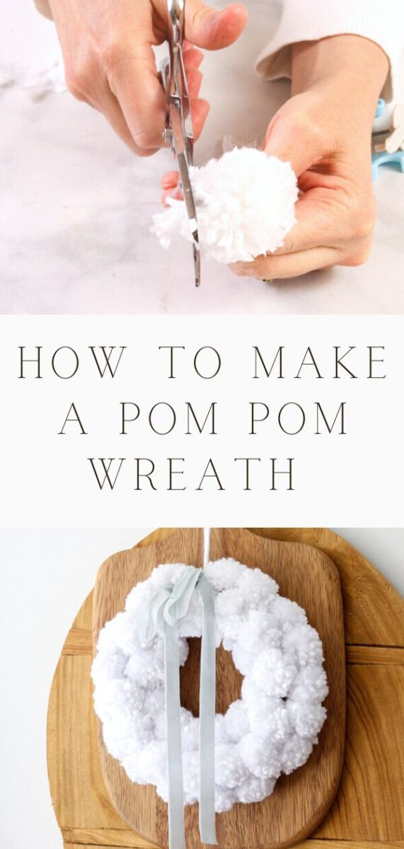 How to make a pom pom wreath