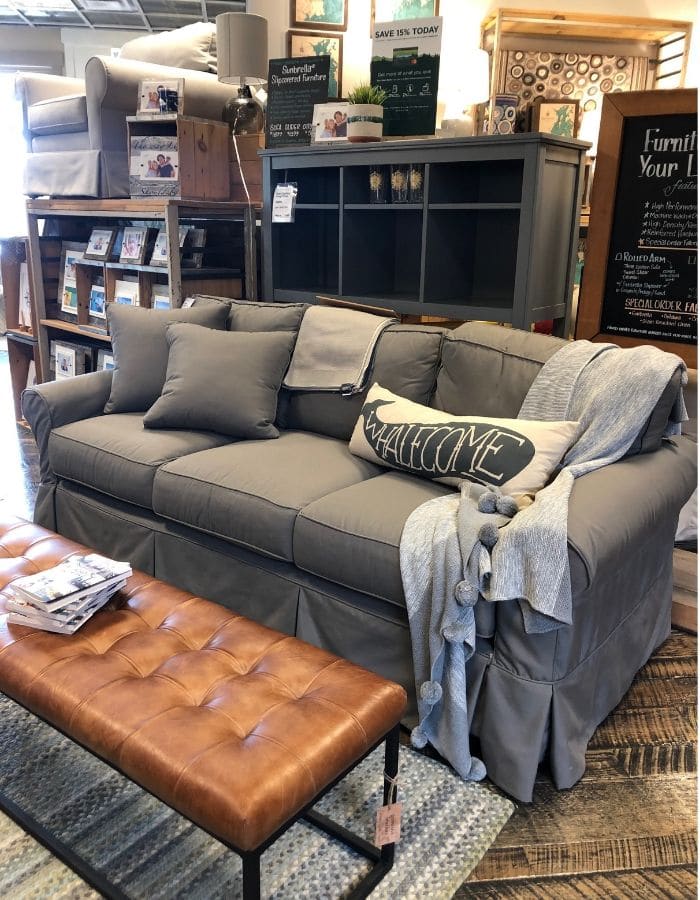 Affordable slipcover sofas featuring a sofa from LL Bean that is a higher price point.  Looks like the Ikea Ektorp but more comfortable.