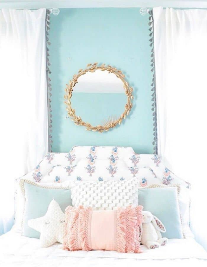 Turquoise Walls In A Little Girl Room by Jennifer Prod