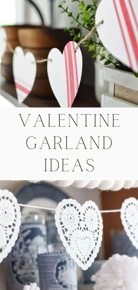 Valentine craft ideas, garland ideas