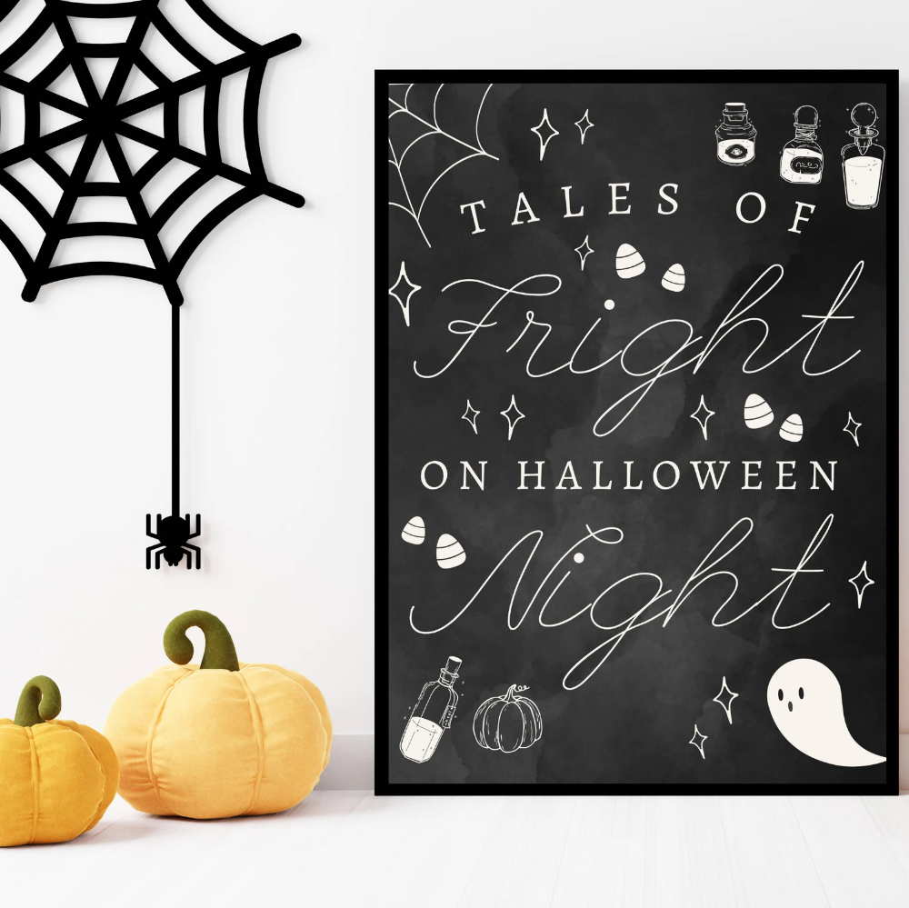 Tales of fright on a Halloween night printable